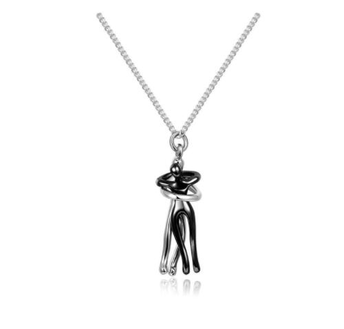unisex love hug necklace